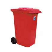 240 Litre Wheelie Bin Red W595 x D745 x H1000mm