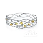 1.01 Carat Fancy Color Diamond Bracelet