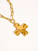 Bari 18K Non-Tarnish Cross Chain Necklace