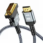 10′ HDMI to DVI Cable (10 Feet) Bi-Directional DVI-D Male to HDMI Male