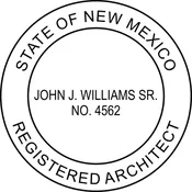 NEW MEXICO Trodat Self-inking Registered Architect Stamp