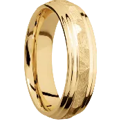 10K Yellow Gold + Rock , Polish Finish