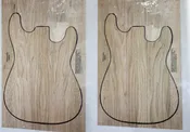 2 matched Walnut (Butternut) Guitar sets, 0.27" thick - Stock# 6-7476