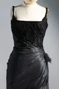 Bellville Sassoon Taffeta Dress with Ember Bodice — Black