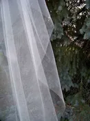 Cut Edge Illusion 1 Tier Cathedral Veil Wedding Veil Long Veil