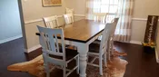 Farm Style Pedestal Leg Dining Set