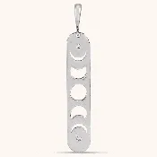 14K Moon Phase Diamond Necklace