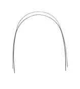(10ct) Nickel Titanium (NiTi) Tri-Force Archwire, Natural, Dimpled