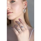 Diamond Eternity Ring with Round & Emerald-Cut Stones