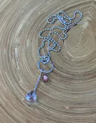 N94 Morganite & Sunstone Necklace — Lilly Barrack  Seasoned artist, Lilly Barrack, has been designing hand-made sterling silver gemstone jewelry for more than three decades. The Lilly Barrack’s three store locations (two in Albuquerque, NM, and one in Scottsdale, AZ.) carry exclusive gift items and designs from upwards of 60 unique artists.