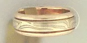 14 KARAT & STERLING WEDDING BAND BY GEORGE SAWYER