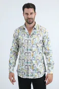 Abstract Interlaced Foil Shirt