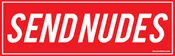 Send Nudes bumper sticker