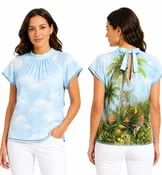 LET 290 FABULOUS TWO SIDE KNIT TOP PRINT