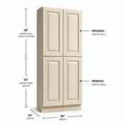 Antique White - Pantry Base PB305424 - ShopCabinet