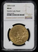 1876-S $20 Gold Liberty Head Double Eagle | NGC MS61 Granite Lady Hoard