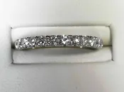 14kt White Gold 1/2 Ctw Diamond Band, New