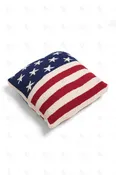 AMERICAN FLAG PATTERN CUSHION COVER