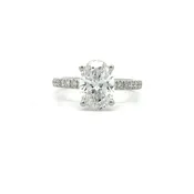 Beautiful 2CT+ Oval Engagement Ring 100-828