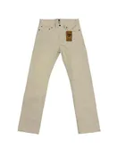Ankara Straight Leg Selvedge Jeans: Candiani 13.75 oz. Ecru
