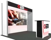 10x10ft Turnkey Trade Show Booth Rental - Genoa