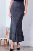 Black and Gold Maxi Mermaid Skirt