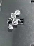 1.24ct tw 4-Halo Fashion Ring 18k WG