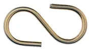 1-1/2" Brass Plated S-Hook - 100 Pack