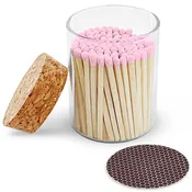 2" Matches in Cork Top Jar - Various Colors