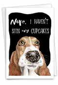 Dog Antics - Sprinkle Nose: Funny Birthday Greeting Card