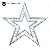Estrella de 5 puntas en Truss F34 de 3m