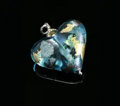 Aqua Heart Sample Pendant — Beth Williams Studio