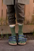 Basic Wool Liner Crew Toe Socks