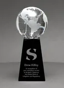 Black Crystal Globe Tower Award  6BBLKCL