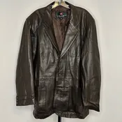 Luis Alvear Brown Leather Jacket