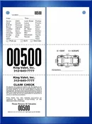 3 Part Chicago Code Valet Ticket #CCVT3CVL-CB