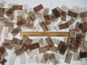M-005 MICA FOR CRAFTS, MEDIUM-THICK SMALL RECTANGLES, ½ POUND PACK (120 +/-)