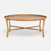 Addison Coffee Table Aged Brass Iron