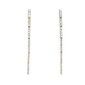 14k Graduated Diamond Spike Earrings
