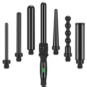 7 in 1 Curling iron set with interchangable barrles | Ceramic Curling Iron Set