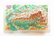 Great Smoky Mountains Raised Relief Map, Souvenir size
