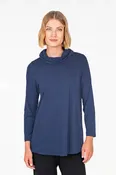 Falla Finland | Hiili Jersey Turtleneck | Blue