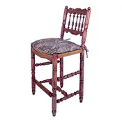 ARMLESS ENGLISH SPINDLE BACK BAR STOOL