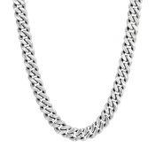 brightness Dog Tag with Rhodium chain