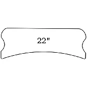 22-inch Radius Sanding Block for Unfretted Guitar Fingerboards