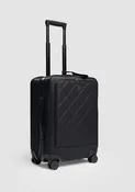 55 Dune Limited Black Calf Leather Suitcase