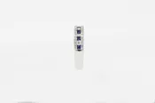 18k white gold sapphire and diamond ring