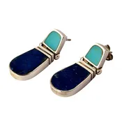 Adelle Sterling Silver Hinge Hanging Earrings