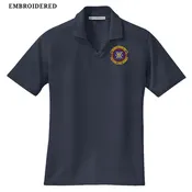 264S24 - Combat Comm Squadron - EMB - Classic Navy - Ladies Polo