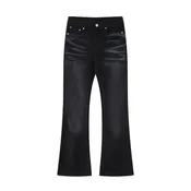 Shadow Monogram Flare Denim – Black